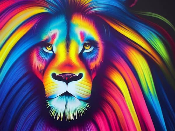 Bomclap Diamond Painting – DIY 5D Diamantmålning, 30x40cm, Färgstark Löwe
