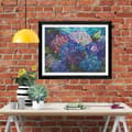 Miniatyrbild 2 av 5: Bomclap Diamond Painting – DIY 5D Diamantmålning, 30x40cm, Färgsprakande Glasmåleri av Hortensier