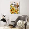 Miniatyrbillede 4 af 5: Bomclap Sunflower Cross Diamond Art Kit Voksne – Fuld Drill 5D DIY Diamond Dots! Perlekunst, Indretning af Hjemmeværelset