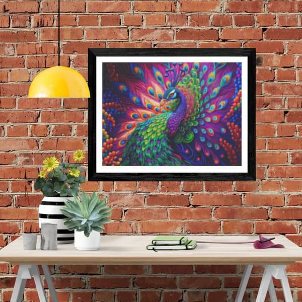 Bomclap timanttimaalaus – DIY 5D timanttimaalaus, 30x40cm, värikäs helmiäinen naaras täydessä kevätnäytössä