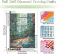 Pikkukuva 2 / 7: Bomclap Cat Timanttimaalaus Aikuinen - 5D Full Drill DIY Kit 30x40 cm Kissan muotokuva seinätaide käsityöt