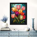 Miniatyrbild 3 av 7: Bomclap Diamond Painting – DIY 5D Diamantmålning, 30x40cm, Färgsprakande Glasmåleri av Tulpaner