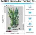 Miniatyrbild 4 av 6: Bomclap Diamantkonst Kit för Vuxna – 5Dväxter, DIY Full Drill! Premium Gem Dots, Hemväggdekoration & Gåva