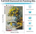Pikkukuva 4 / 6: Bomclap Aikuille Diamantti - taide Aset - 5D Vanha - kausi Kukka - putki, DIY Täydellinen Drill - aset Aloittelijoille. Premium Gem Dots, Koti - seinä