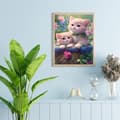 Miniatyrbild 8 av 8: Bomclap Katter Diamantkonst Kit Vuxna – Blommor DIY 5D Diamantart. Diamantmålning, Dekoration med Diamanter för Hemvägg (30x40cm)