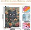 Miniatyrbild 2 av 6: Bomclap Svart Katt Diamantkonst - 5D Full Drill Mystisk Katt 30x40 cm Väggdekoration DIY Hemslöjd
