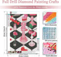 Miniatyrbillede 2 af 6: Bomclap Pink Skakbræt Diamantmaleri - 5D Full Drill Moderne Kunst 30x40 cm Unik Vægdekoration