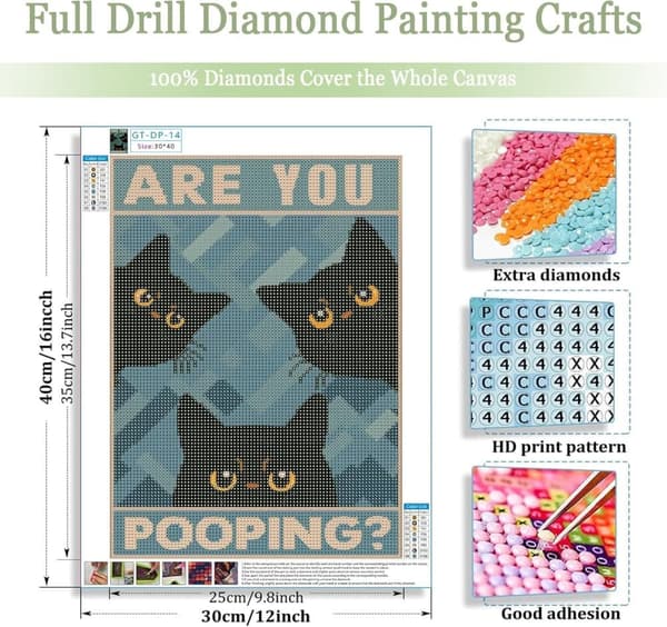 Bomclap 3 Hards Diamantmaleri - 5D Fuld Drill Søde Katte 30x40 cm Kæledyrsejerens Gave