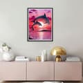 Pikkukuva 5 / 5: Bomclap Dolphins Diamond Art Kit Aikuiset – Beach Diamond Painting Kit aloittelijoille! 5D pyöreä pora timanttipisteet, pyöreä timanttimaalaus, koti