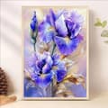 Miniatyrbillede 2 af 7: Bomclap Floral Diamond Art 30x40 cm | 5D roterende boresæt til voksne | DIY perlemaling til wallstickers og begyndere
