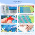 Pikkukuva 5 / 7: Bomclap Flowers Diamond Art Kit Aikuiset – 5D Full Drill Diamond Dots! DIY-timanttimaalaussarja aloittelijoille