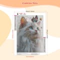 Miniatyrbillede 2 af 7: Bomclap Cats 5D DIY Diamond Art Kit Voksne – Roser med fuldt værktøj! Runde diamanter, Hjem vægdekoration