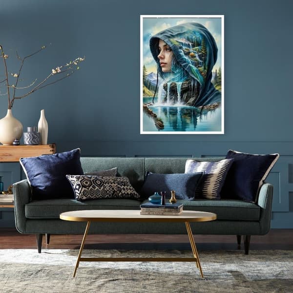 Bomclap Women Landscape Diamond Art - 5D Full Drill DIY -korutaidesarja, 30x40cm kodin sisustus