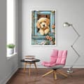 Miniatyrbild 4 av 7: Bomclap Hund Diamantmålningskit - 5D Full Drill DIY Presentidé, 30x40 cm Konstverk