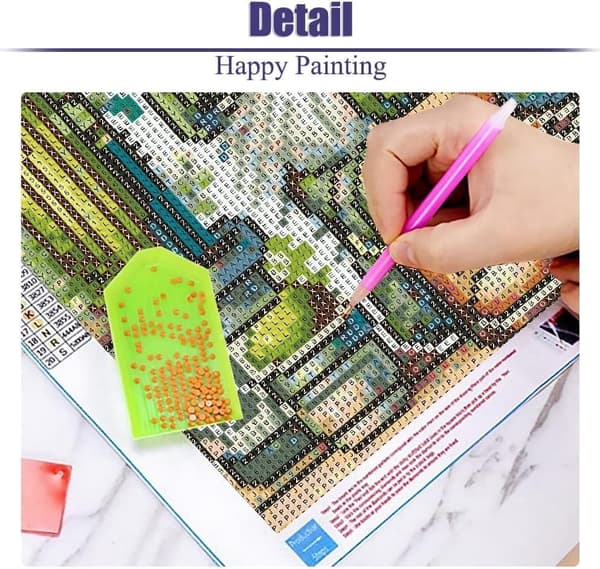 Bomclap Santa Diamond Art - 5D Fuld Drill DIY Boligindretning Maleri Sæt til Voksne, 35x35 cm