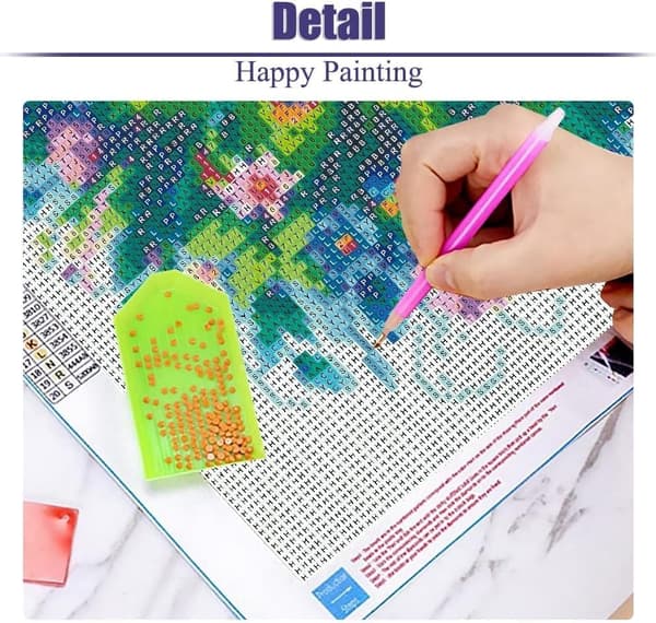 Bomclap Påfugl Diamant Maleri Kit - 5D Fuld Drill DIY Smykker Kunst Til Vægdekoration 30x30 cm