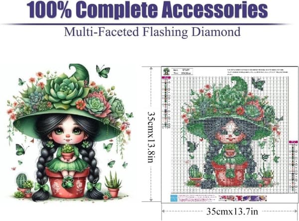 Bomclap Santa 5D Diamond Art - DIY Fuld Drill Hjemmeindretning for begyndere, 35x35 cm