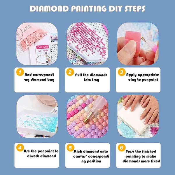 Bomclap Aurora Diamond Painting Kit Aikuiset – Maisematimanttitaide! 5D pyöreä Aurora Gem Art, DIY-lahja, kodin seinäkoristelu