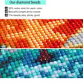Pikkukuva 5 / 7: Bomclap Moon Beach Diamond Painting Kit Aikuiset – Beach Moon Diamond Art! 5D pyöreä maisema jalokivitaide, tee-se-itse-lahja, kodin seinäkoristelu