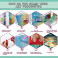 Pikkukuva 6 / 7: Bomclap Moon Beach Diamond Painting Kit Aikuiset – Beach Moon Diamond Art! 5D pyöreä maisema jalokivitaide, tee-se-itse-lahja, kodin seinäkoristelu