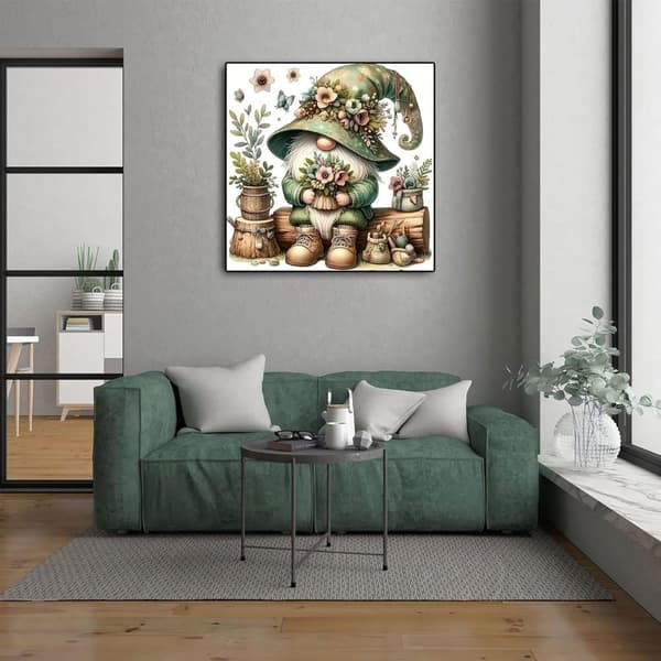 Bomclap kevätkukat timanttitaide - 5D täysi pora DIY perhosilla, 30x30 cm seinäkoriste