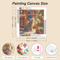 Pikkukuva 5 / 7: Bomclap Christmas Cat Diamond Art - Full Drill Bead Art kristalleilla, 30x30 cm