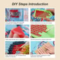 Miniatyrbillede 6 af 7: Bomclap Blomst Kat Diamantmaleri - 5D Fuld Drill DIY Smykker Kunst, 30x30 cm