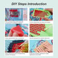 Miniatyrbillede 6 af 7: Bomclap Hvalp Spiller Guitar Diamantmaleri - 5D Fuld Drill DIY Gaveide, 30x30 cm