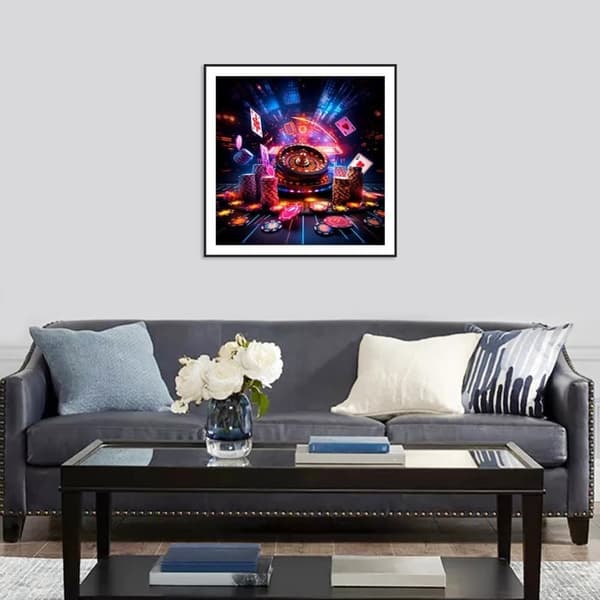 Bomclap Farverig Diamant Kunst - 5D Fuld Drill Abstrakt Mønster, 30x30 cm