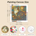 Miniatyrbillede 4 af 7: Bomclap Farverig Cat Diamond Art - 5D Fuld Drill DIY, 30x30 cm