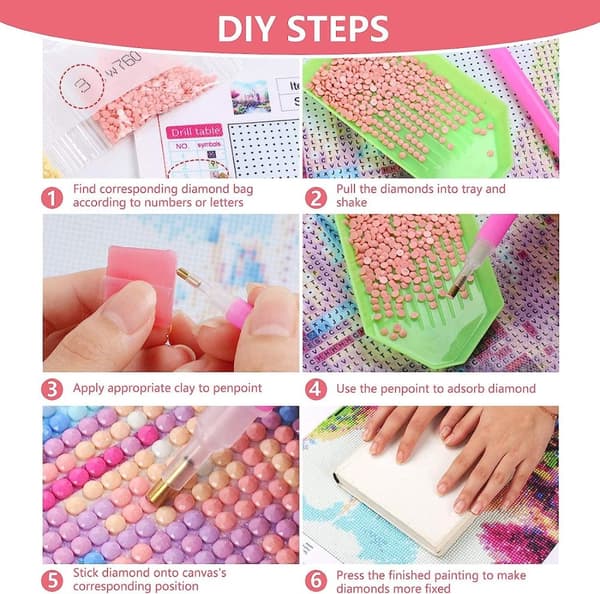 Bomclap Sommerfugl Diamond Painting Kit for Voksne – 5D DIY Diamond Art! Blomster Gemmaleri med Runde Drill