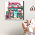 Miniatyrbild 2 av 7: Bomclap Rosa Bokhandel Diamantkonst - 5D Full Drill Litterär Design, 35x35 cm