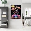Miniatyrbild 2 av 6: Bomclap Blomster Diamantmålning Kit – 5D DIY Blomster Diamantkonst Kit för Vuxna Nybörjare, Gem Floral Diamantmålning Kit för Gåva & Dekoration