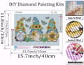 Miniatyrbillede 4 af 7: Bomclap Santa Diamond Art - 5D Fuld Drill Smykker Kunst for Begyndere, 30x40 cm DIY Hjemmeindretning