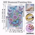 Miniatyrbillede 4 af 7: Bomclap Sommer Sommer Sommerfugl Diamantmaleri - 5D Fuld Drill Farverigt Design, 30x40 cm