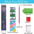 Miniatyrbillede 6 af 7: Bomclap Sommer Sommer Sommerfugl Diamantmaleri - 5D Fuld Drill Farverigt Design, 30x40 cm