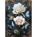 Pikkukuva 1 / 6: Bomclap Flowers Diamond Painting Kit Aikuiset – Butterfly Rose Diamond Art Kit Aloittelija! DIY täysi timanttitaide, lahja kodin seinäkoristelu