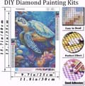 Pikkukuva 4 / 7: Bomclap Sea Turtle Diamond Art - 5D Full Drill Marine Design, 30x40 cm