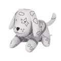 Miniatyrbild 2 av 4: Gosedjur att färga Pincello ST341 Vit Svart Tyg 13 x 14 x 20 cm Hund (8 antal)