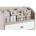 Miniatyrbild 3 av 3: Flerfunktionell förvaring DKD Home Decor Trä MDF 28 x 11,5 x 15 cm Naturell Hus