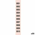 Miniatyrbild 1 av 2: Lotterinummerremsor 1-2000 (30 antal)