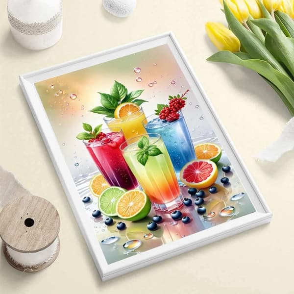 bomclap sommer diamant kunst sæt 5d DIY drink maleri fuld runde boremaskiner diamant perler ferie gave vægdekoration 30x40 cm