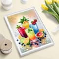 Miniatyrbillede 4 af 7: bomclap sommer diamant kunst sæt 5d DIY drink maleri fuld runde boremaskiner diamant perler ferie gave vægdekoration 30x40 cm
