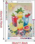 Miniatyrbillede 2 af 7: bomclap sommer diamant kunst sæt 5d DIY drink maleri fuld runde boremaskiner diamant perler ferie gave vægdekoration 30x40 cm