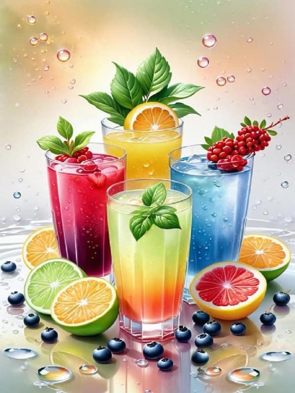bomclap sommer diamant kunst sæt 5d DIY drink maleri fuld runde boremaskiner diamant perler ferie gave vægdekoration 30x40 cm