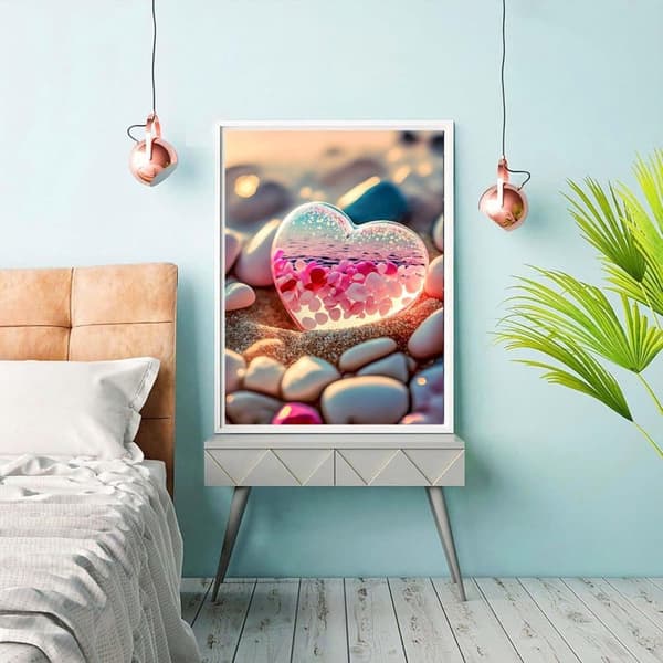 bomclap strand kors diamant maleri 5d DIY fuld bore kunst boligindretning indgang væg diamant perler kunst og håndværk 30x40 cm