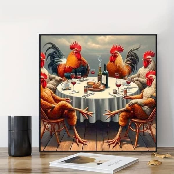 Bomclap kanat timanttitaidesetti 5D DIY ruokasalin koristelu täysi pora timanttihelmet käsityöt 35x35 cm