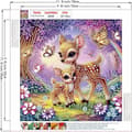 Miniatyrbild 5 av 7: Bomclap Hjort Diamantkonst 30x30 cm Fjäril Specialform 5D DIY Kristallpärlor Djurdekoration Väggdekoration