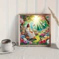 Miniatyrbillede 3 af 7: bomclap jesus diamantmaleri 30x30 cm julemotiv speciel form 5d DIY diamantperler vægkunst boligindretning