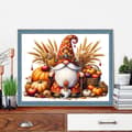 Miniatyrbillede 2 af 7: Bomclap Have Santa Diamond Art 40x30 cm Efterårsmotiv 5D Fuld Runde Boremaskiner DIY Vægdekoration